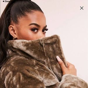 Plush Faux Fur Mink Jacket